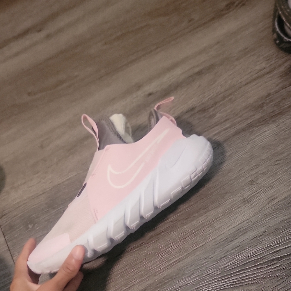 Nike Kids Pink and Gray Shoes